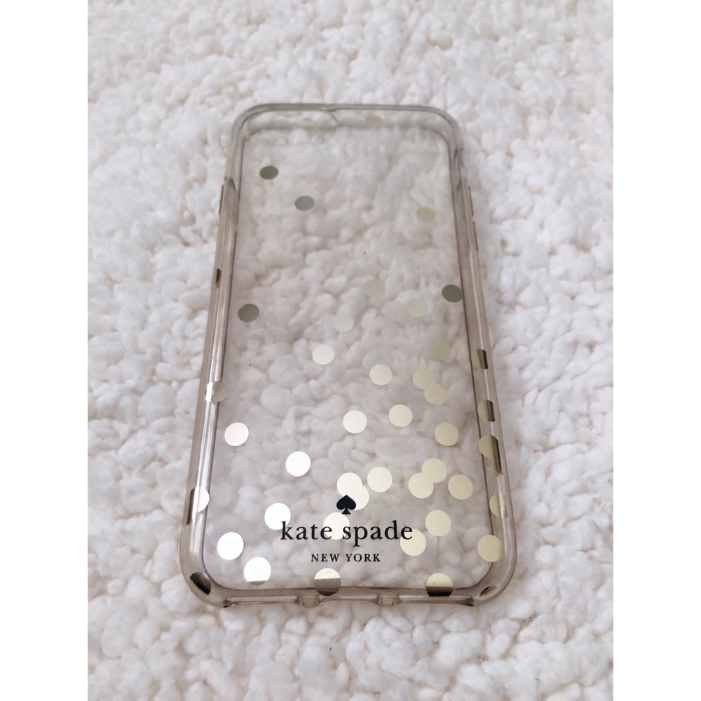 Kate Spade Clear & Gold Dots - iPhone 6 6s 7 & 8